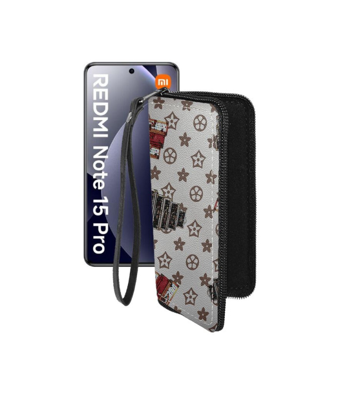 Чохол-гаманець з екошкіри для телефону Xiaomi Redmi Note 15 Pro 4G