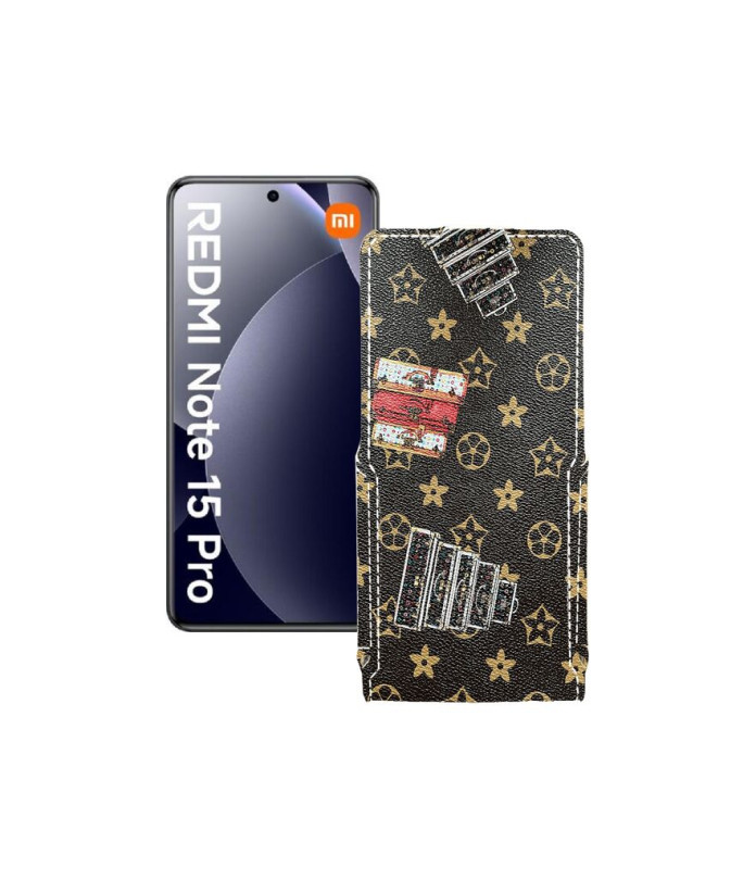 Чохол-флип з екошкіри для телефону Xiaomi Redmi Note 15 Pro 4G