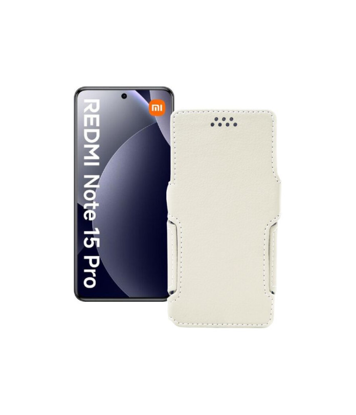 Чохол-книжка з екошкіри для телефону Xiaomi Redmi Note 15 Pro 4G