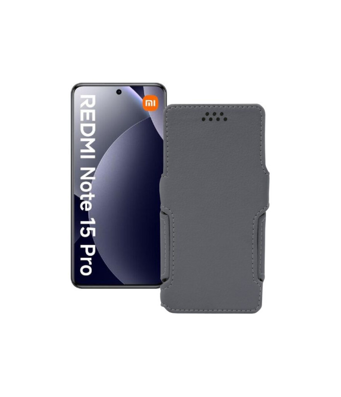 Чохол-книжка з екошкіри для телефону Xiaomi Redmi Note 15 Pro 4G