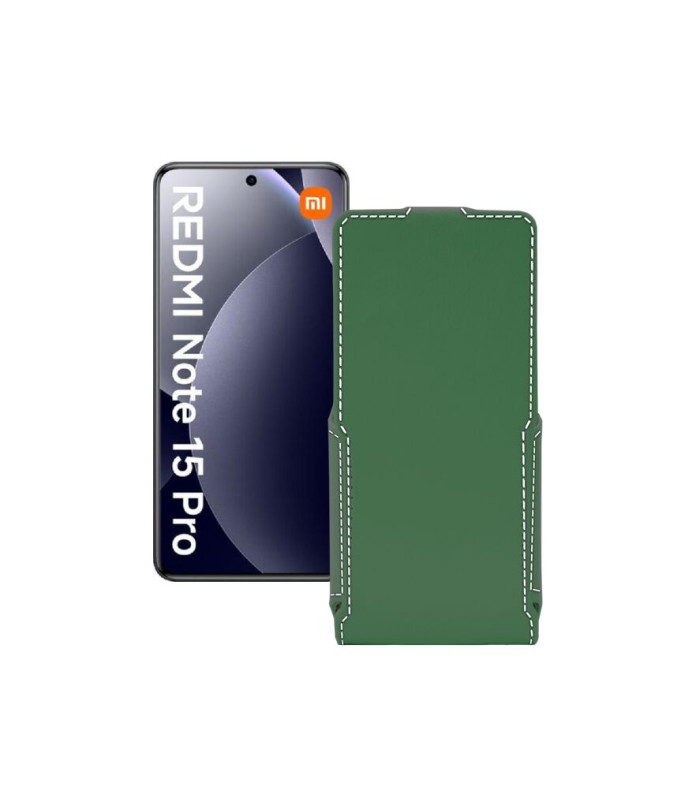 Чохол-флип з екошкіри для телефону Xiaomi Redmi Note 15 Pro 4G