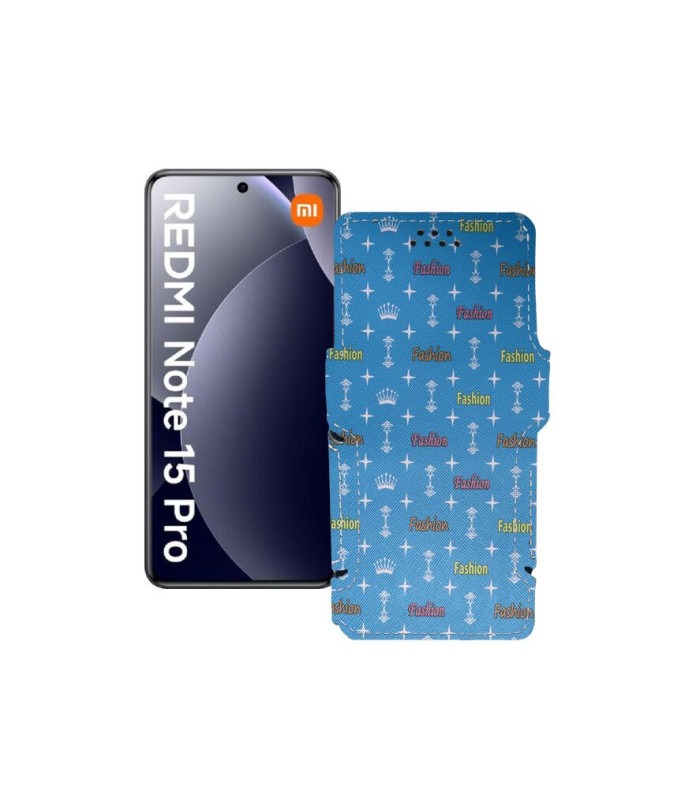 Чохол-книжка з екошкіри для телефону Xiaomi Redmi Note 15 Pro 4G