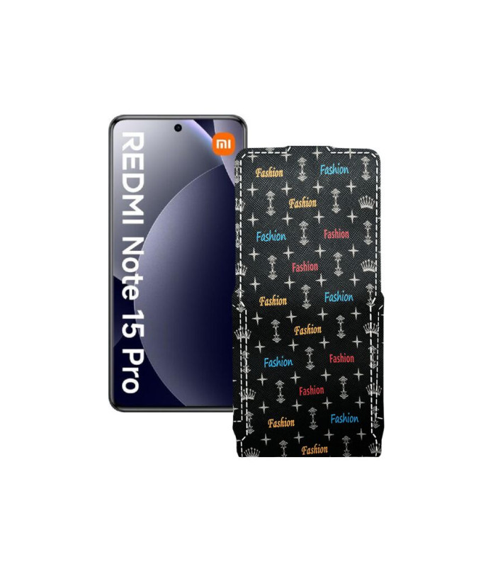 Чохол-флип з екошкіри для телефону Xiaomi Redmi Note 15 Pro 4G