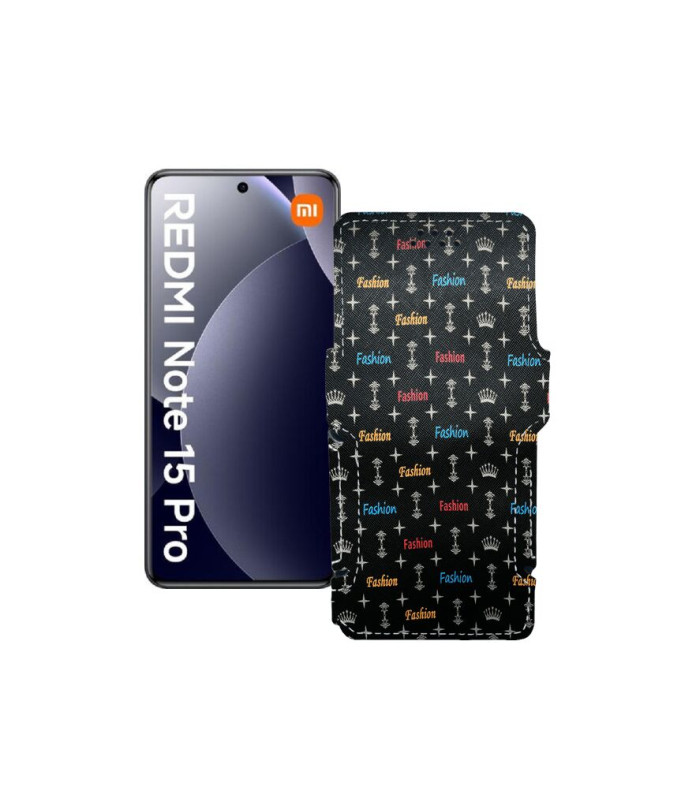 Чохол-книжка з екошкіри для телефону Xiaomi Redmi Note 15 Pro 4G