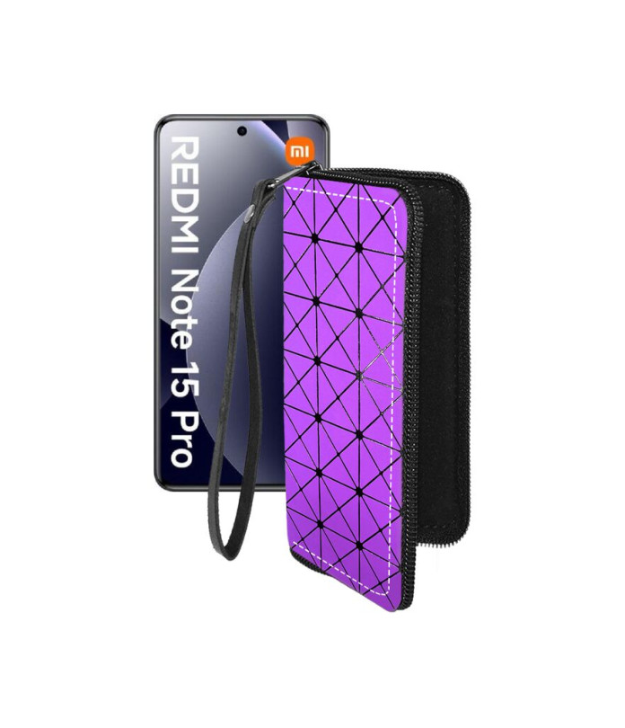 Чохол-гаманець з екошкіри для телефону Xiaomi Redmi Note 15 Pro 4G