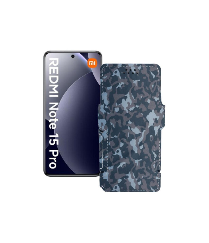 Чохол-книжка з екошкіри для телефону Xiaomi Redmi Note 15 Pro 4G