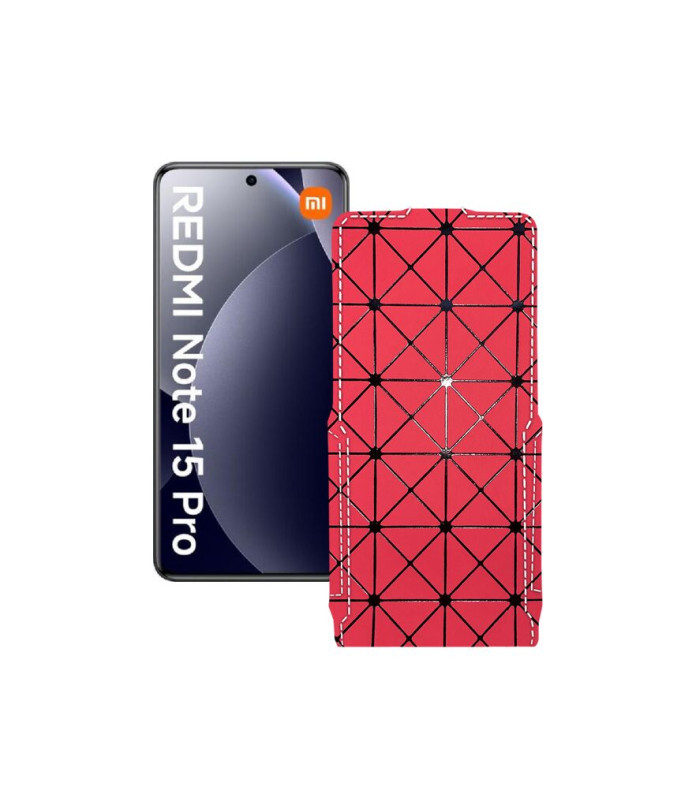 Чохол-флип з екошкіри для телефону Xiaomi Redmi Note 15 Pro 4G