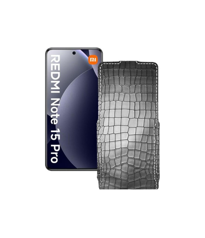 Чохол-флип з екошкіри для телефону Xiaomi Redmi Note 15 Pro 4G
