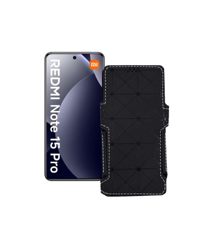 Чохол-книжка з екошкіри для телефону Xiaomi Redmi Note 15 Pro 4G