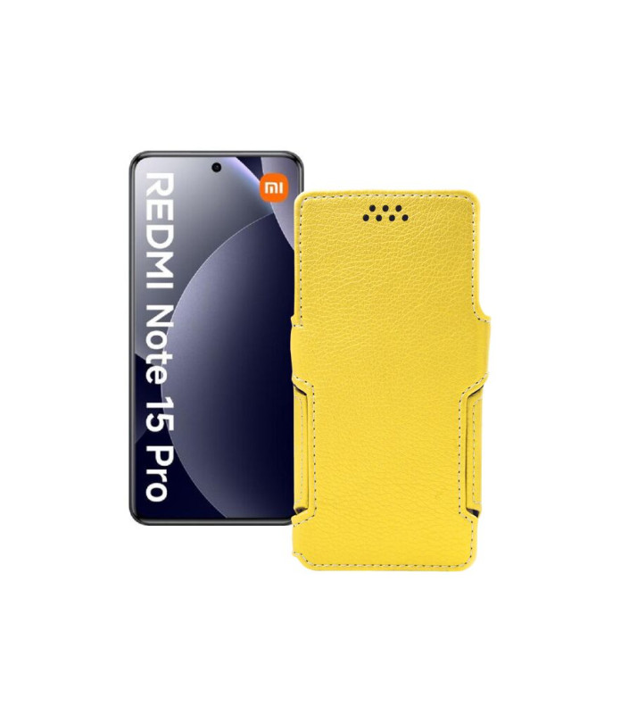 Чохол-книжка з екошкіри для телефону Xiaomi Redmi Note 15 Pro 4G