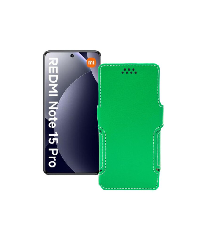 Чохол-книжка з екошкіри для телефону Xiaomi Redmi Note 15 Pro 4G