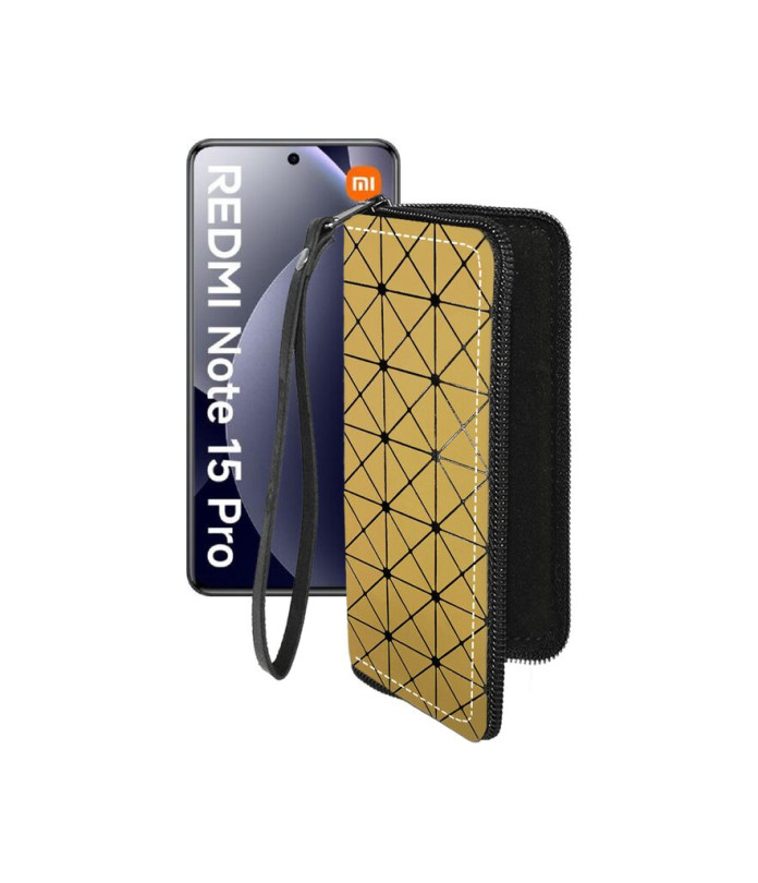 Чохол-гаманець з екошкіри для телефону Xiaomi Redmi Note 15 Pro 4G