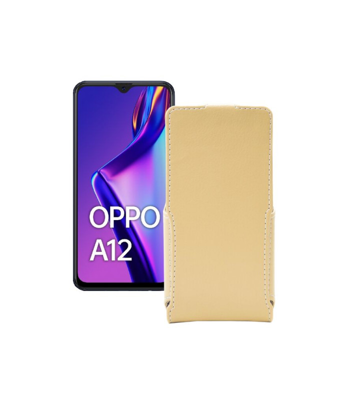 Чохол-флип з екошкіри для телефону OPPO A12