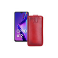 Витяжка з екошкіри для телефону OPPO A12