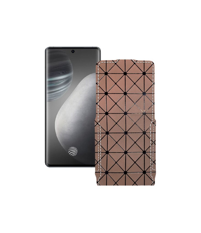 Чохол-флип з екошкіри для телефону Vivo X60 Pro Plus 5G