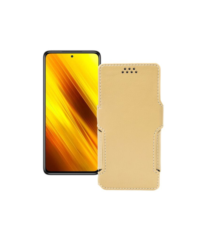 Чохол-книжка з екошкіри для телефону Xiaomi Poco X3