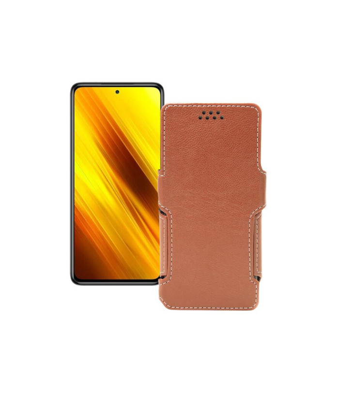 Чохол-книжка з екошкіри для телефону Xiaomi Poco X3