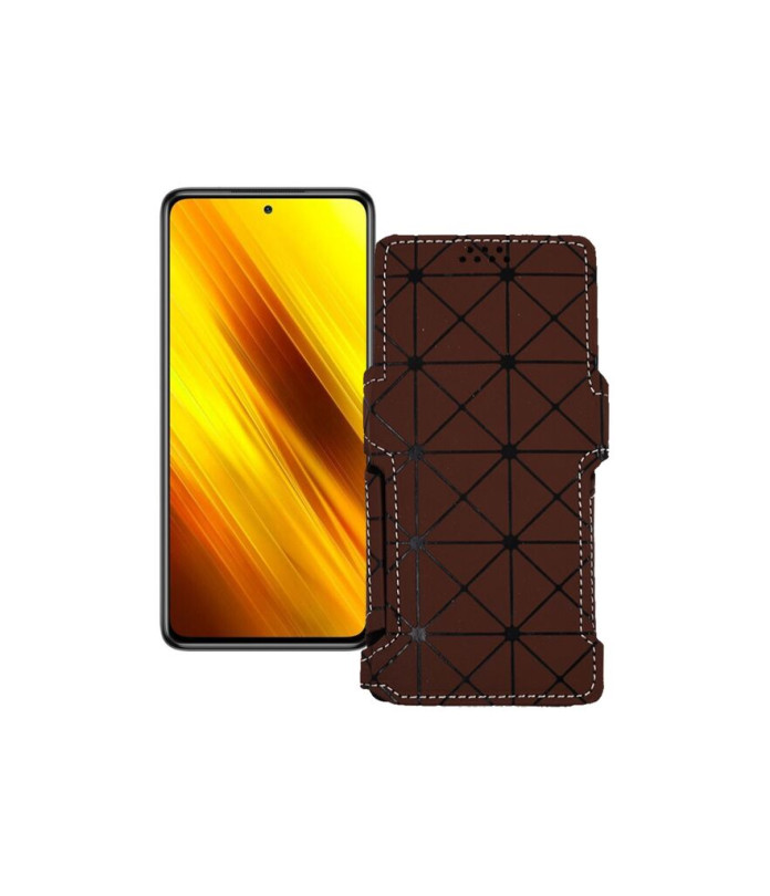 Чохол-книжка з екошкіри для телефону Xiaomi Poco X3