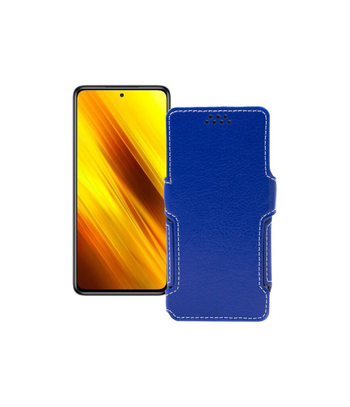 Чохол-книжка з екошкіри для телефону Xiaomi Poco X3