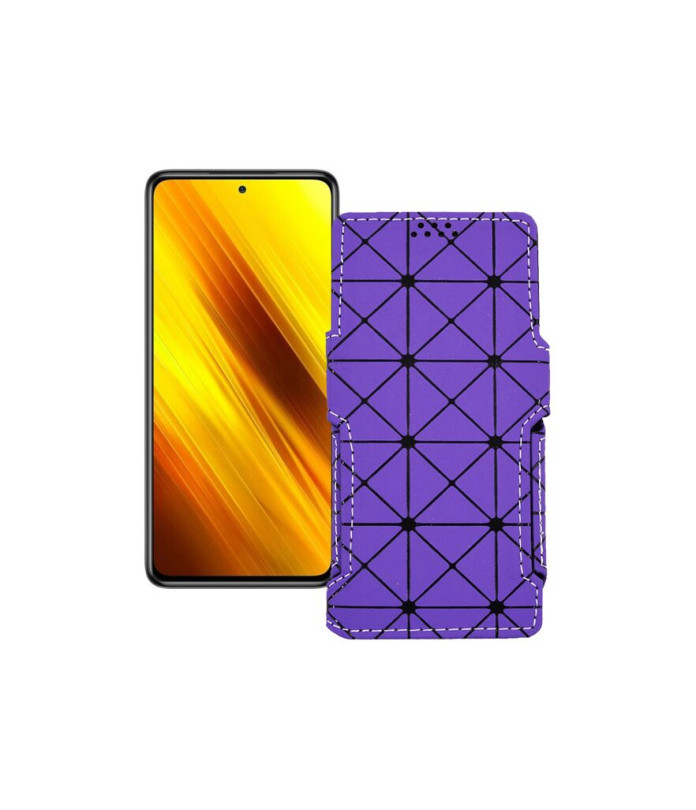 Чохол-книжка з екошкіри для телефону Xiaomi Poco X3