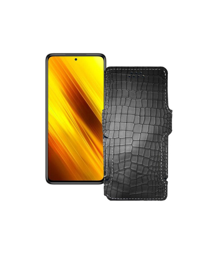 Чохол-книжка з екошкіри для телефону Xiaomi Poco X3