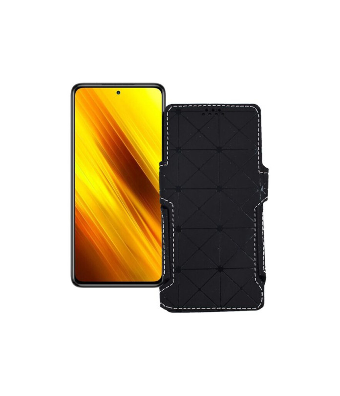 Чохол-книжка з екошкіри для телефону Xiaomi Poco X3