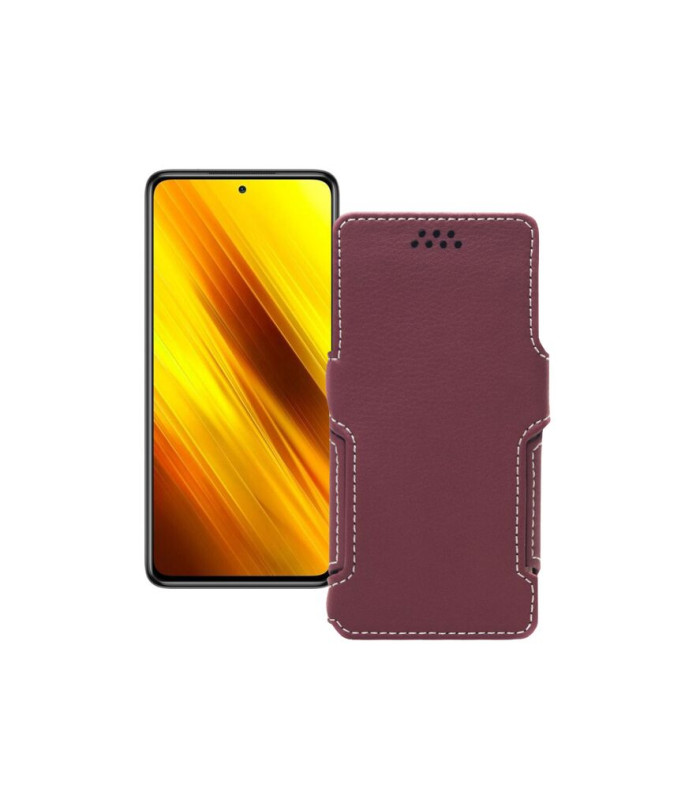 Чохол-книжка з екошкіри для телефону Xiaomi Poco X3