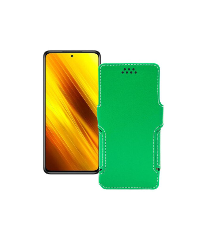 Чохол-книжка з екошкіри для телефону Xiaomi Poco X3