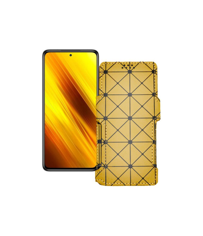 Чохол-книжка з екошкіри для телефону Xiaomi Poco X3