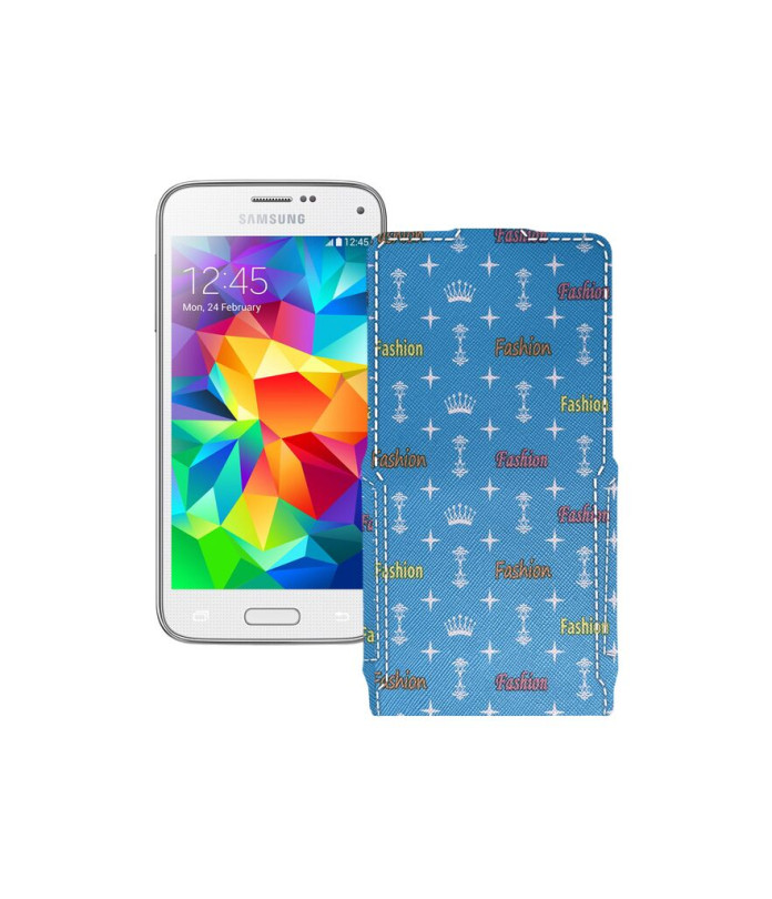 Чохол-флип з екошкіри для телефону Samsung Galaxy S5 mini (G800)