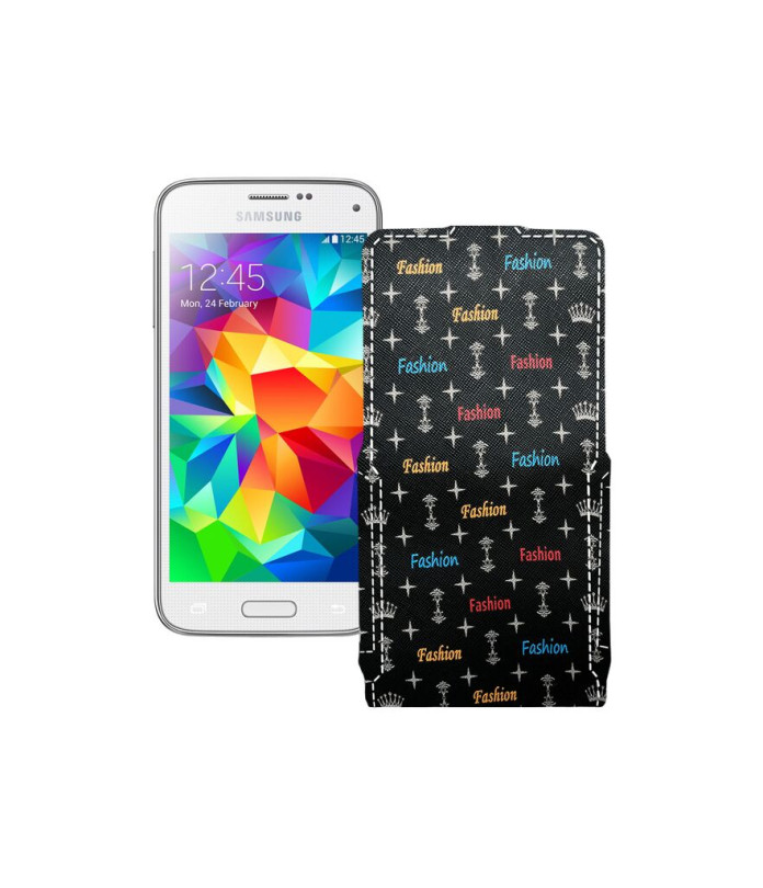 Чохол-флип з екошкіри для телефону Samsung Galaxy S5 mini (G800)