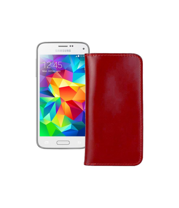 Портмоне з шкіри для телефону Samsung Galaxy S5 mini (G800)