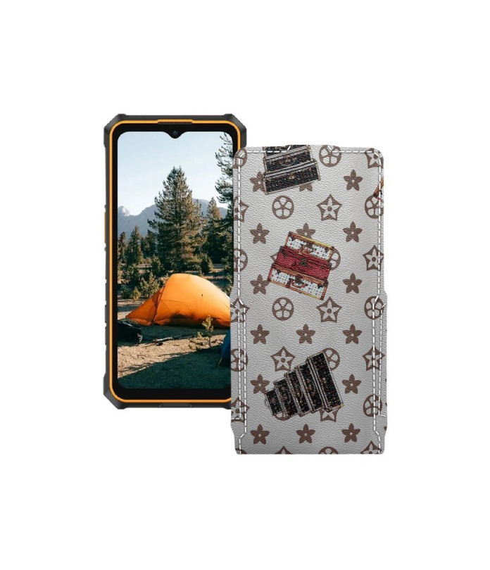 Чохол-флип з екошкіри для телефону Ulefone RugKing 3 Pro