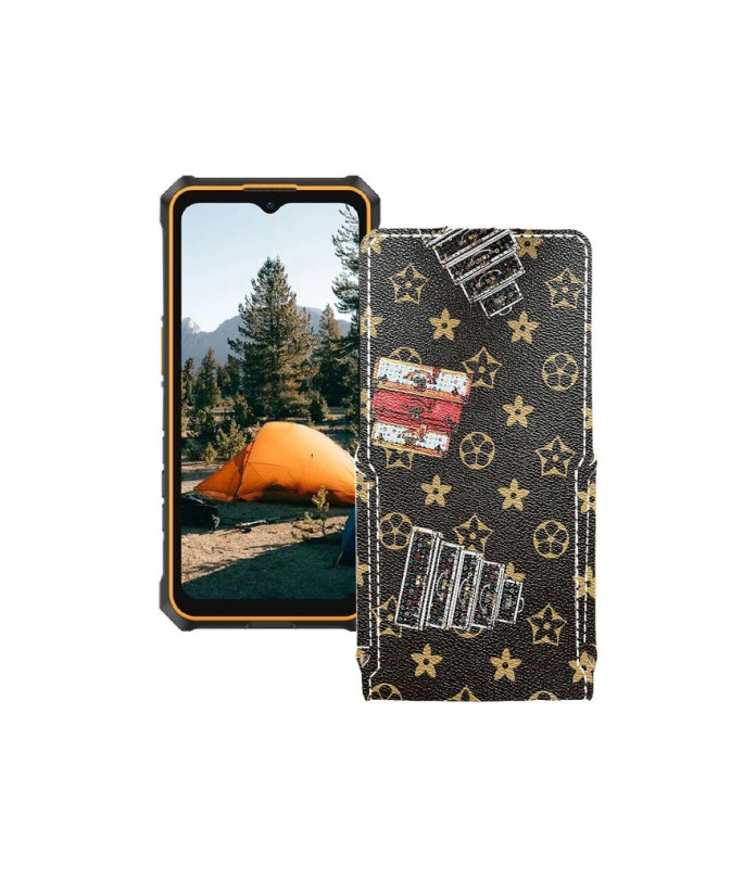 Чохол-флип з екошкіри для телефону Ulefone RugKing 3 Pro
