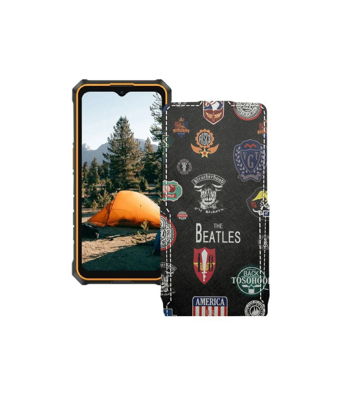 Чохол-флип з екошкіри для телефону Ulefone RugKing 3 Pro