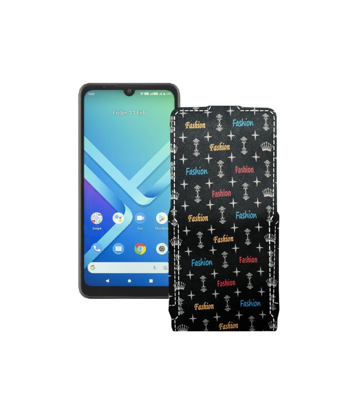 Чохол-флип з екошкіри для телефону Wiko Y82