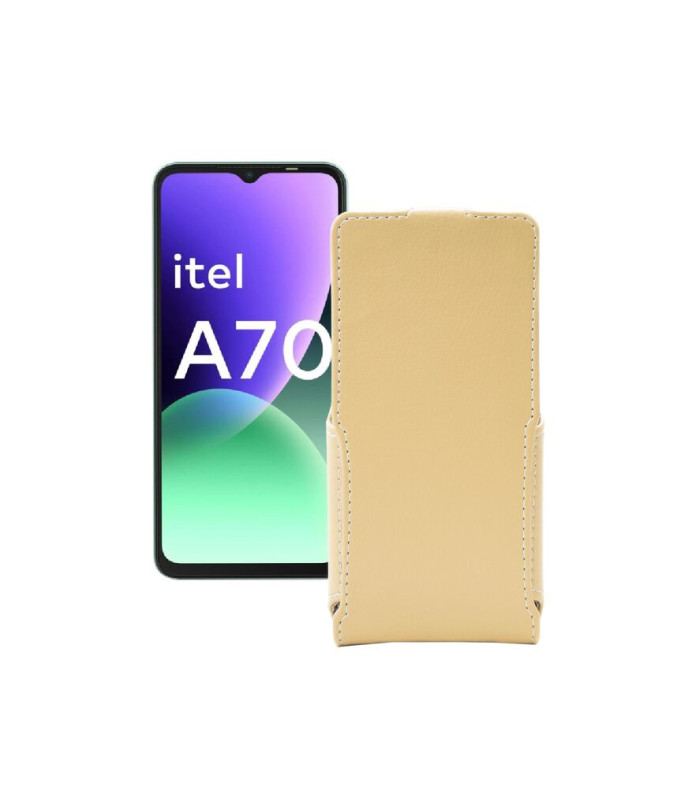 Чохол-флип з екошкіри для телефону Itel A70