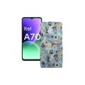 Чохол-флип з екошкіри для телефону Itel A70