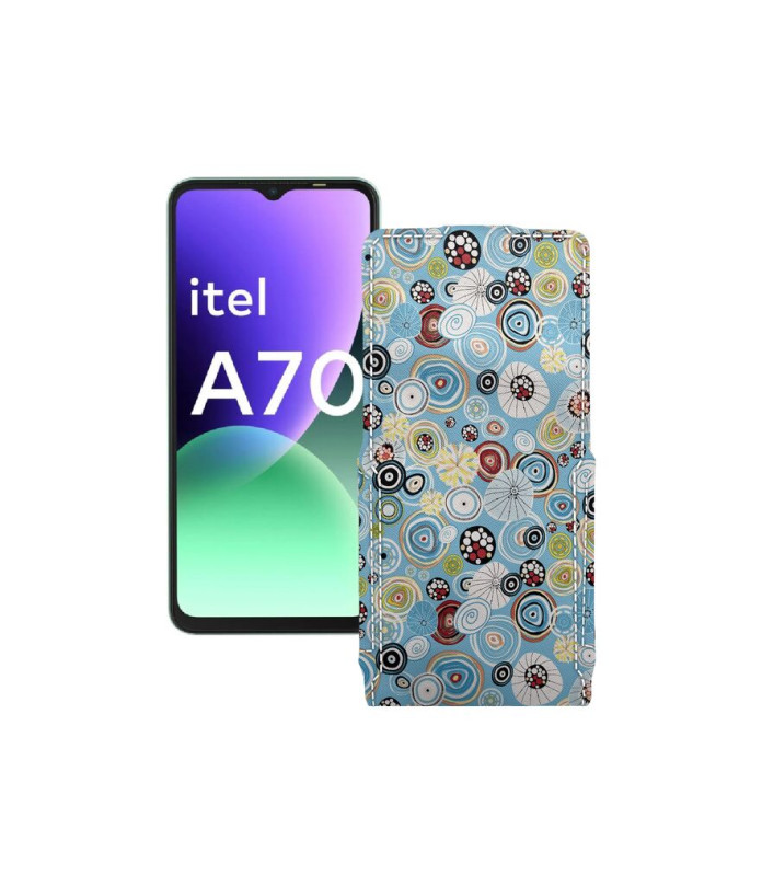 Чохол-флип з екошкіри для телефону Itel A70
