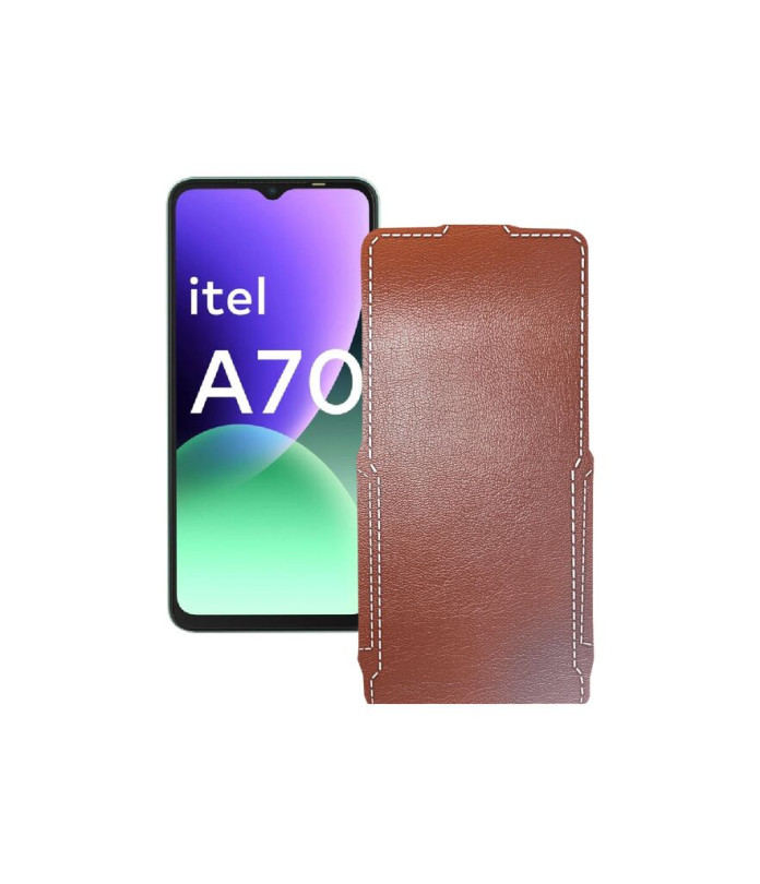 Чохол-флип з екошкіри для телефону Itel A70