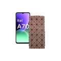 Чохол-флип з екошкіри для телефону Itel A70