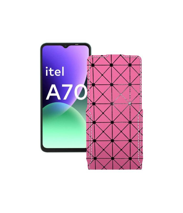Чохол-флип з екошкіри для телефону Itel A70
