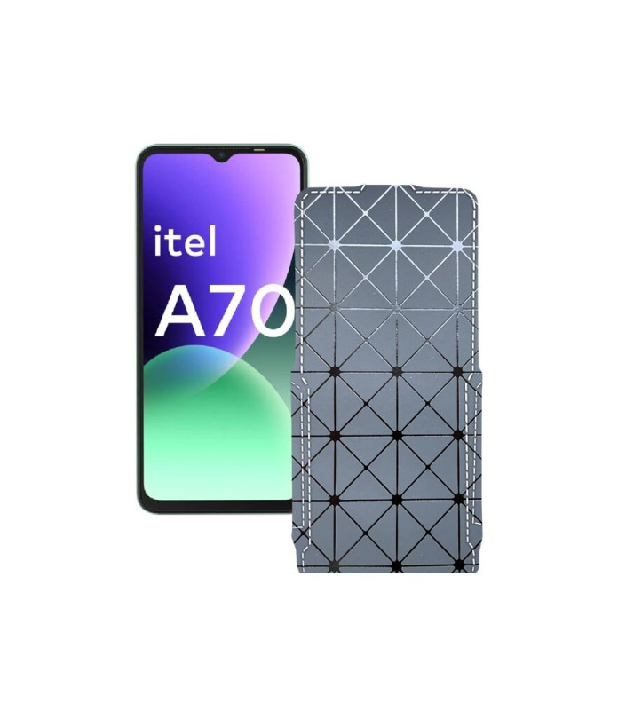 Чохол-флип з екошкіри для телефону Itel A70