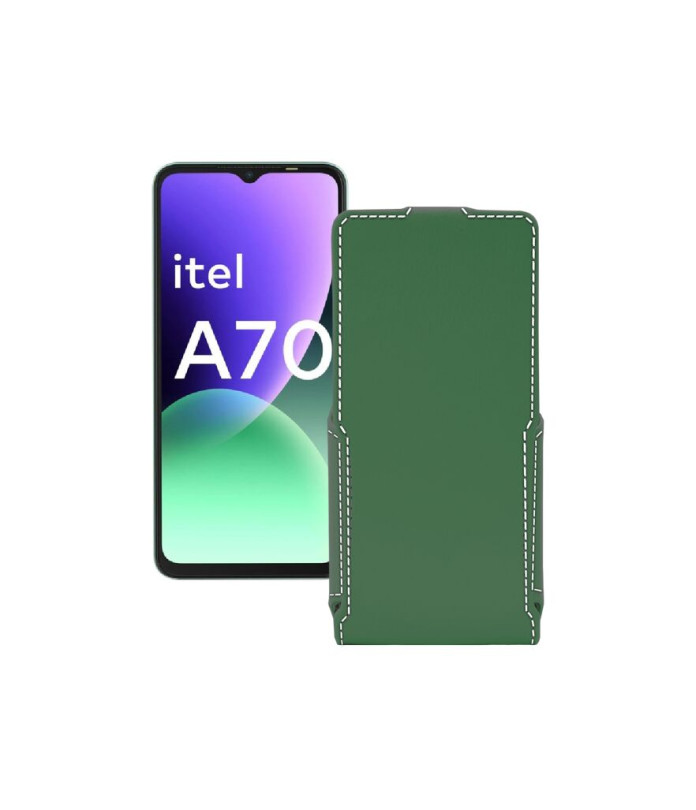 Чохол-флип з екошкіри для телефону Itel A70