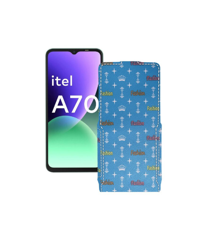 Чохол-флип з екошкіри для телефону Itel A70