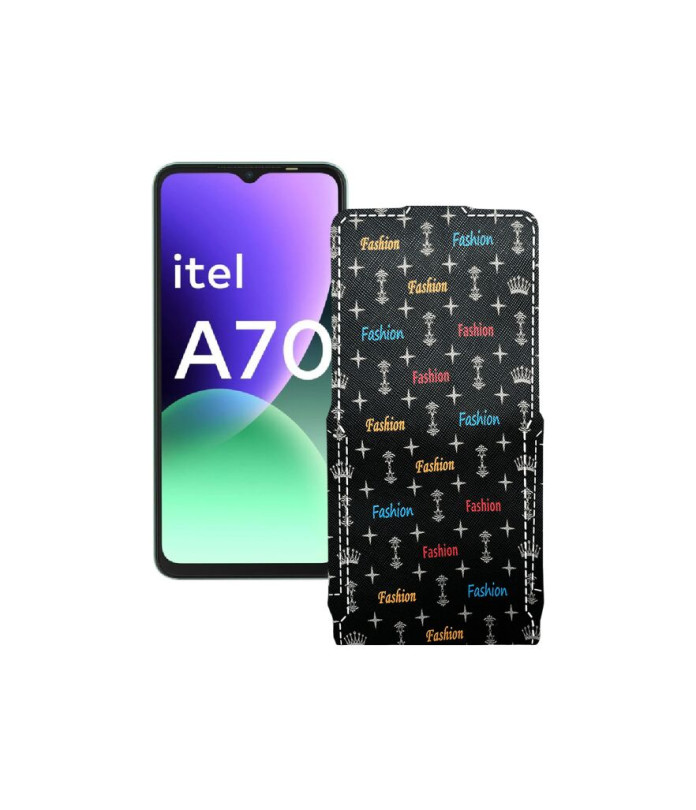 Чохол-флип з екошкіри для телефону Itel A70