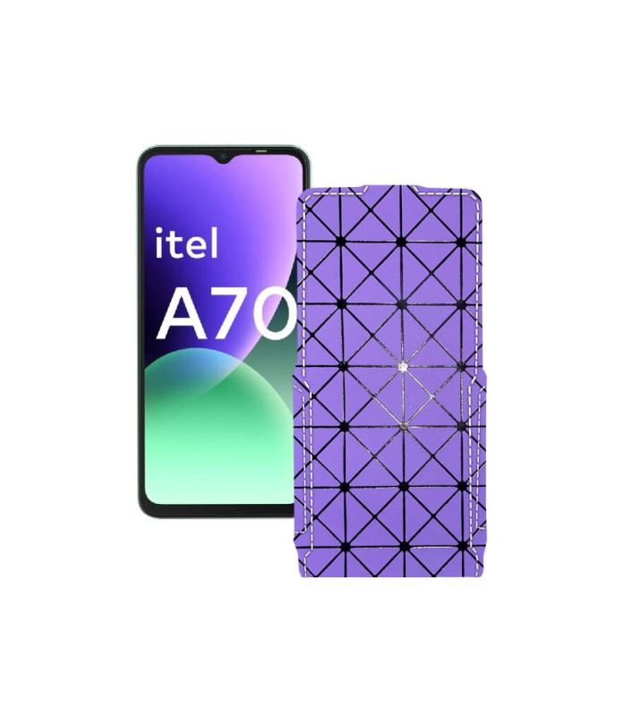 Чохол-флип з екошкіри для телефону Itel A70