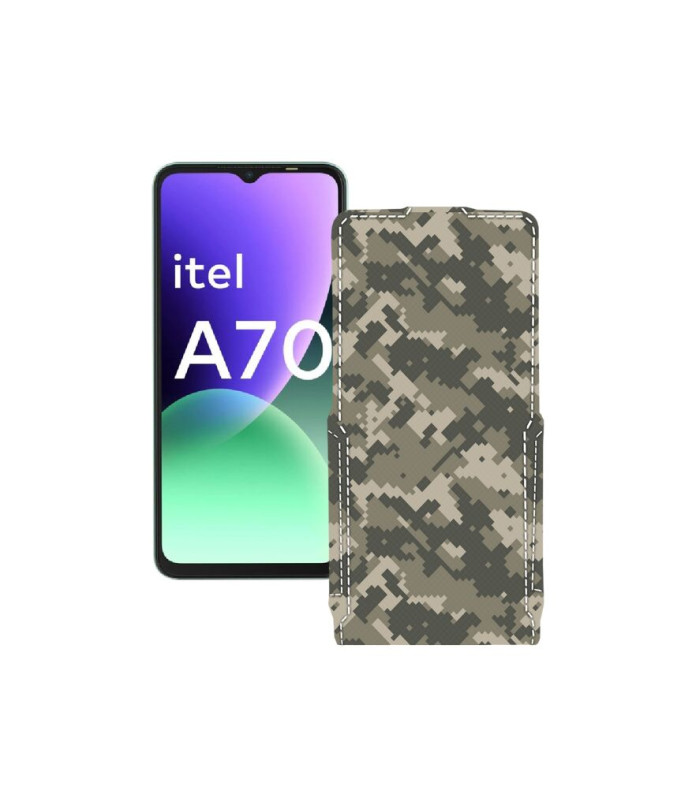 Чохол-флип з екошкіри для телефону Itel A70