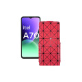 Чохол-флип з екошкіри для телефону Itel A70