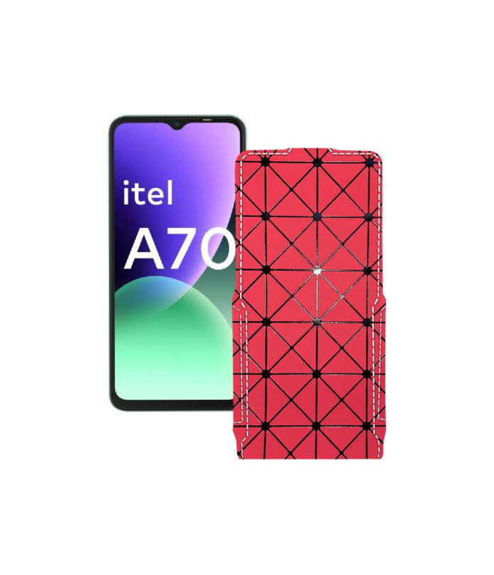 Чохол-флип з екошкіри для телефону Itel A70